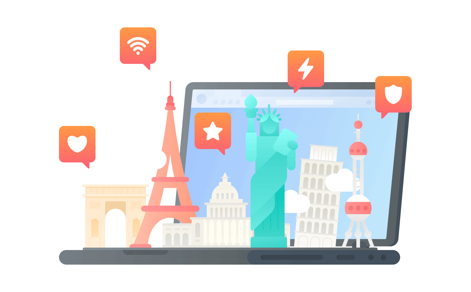 在密克罗尼西尼群岛连接到中国的软件 - 翻回VPN